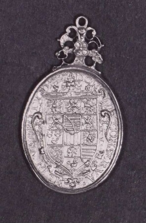 Medaille mit Bildnis des Herzogs Friedrich Wilhelm von Sachsen-Altenburg, revers: Wappenschild