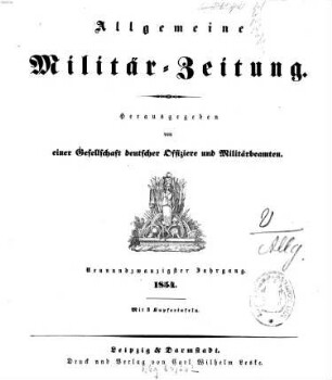 Allgemeine Militär-Zeitung. 29, 29. 1854
