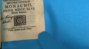 Ecclesiastes parvulus in Canisio exhibitus a Grammatistis