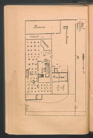 [Plano de la estancia "Los Manantiales"]