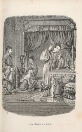 Dame Chinoise à sa toilette