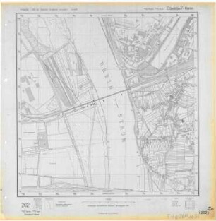 Deutsche Grundkarte, Blatt Düsseldorf-Hamm, 1954