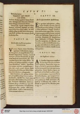 Caput XI, XII, XII