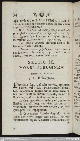 Sectio IX. Morbi Albugineae