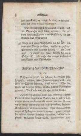 Ursprung des Worts Philosophie