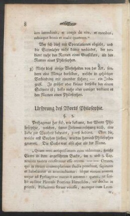 Ursprung des Worts Philosophie
