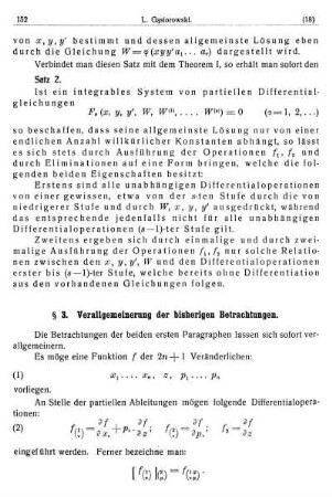 § 3. Verallgemeinerung der bisherigen Betrachtungen.