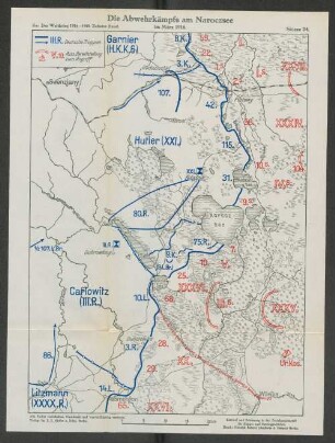 Skizze 24. Die Abwehrkämpfe am Naroczsee im März 1916.