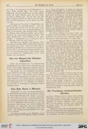 Das von Wagner'sche Künstlerstipendium