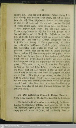 150. Der merkwürdige Traum D. Caspar Peucers