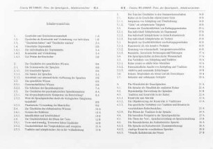 II-III, Inhaltsverzeichnis