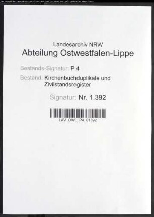 Kirchenbuchduplikat der evangelisch-lutherischen Gemeinde Hemer (GHT 1831-1832). (Gemeinde: Hemer, evangelisch-lutherische Gemeinde)
