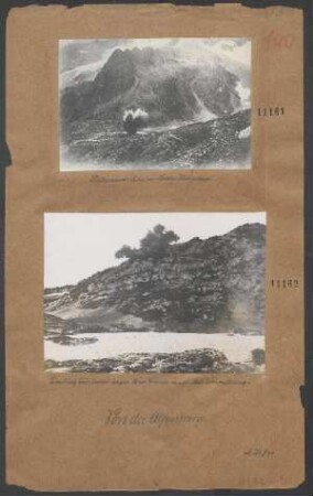 Platzen einer Mine im Tiroler Hochgebirge