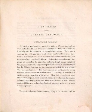 A grammar of the Chinese Language