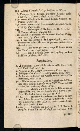 162-168, Duodecimo