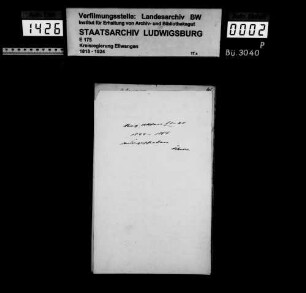 Schuldenwesen der Gemeinde Amrichshausen