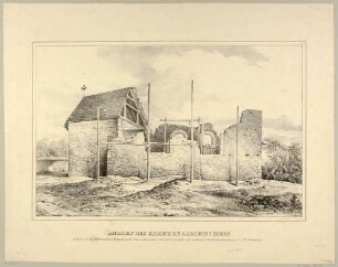 Ruine der Kirche in Albrechtshain (Naunhof-Albrechtshain) im Landkreis Leipzig