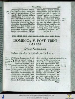 Dominica V. post Trinitatem.