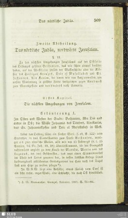 Zweite Abtheilung. Das nördliche Judäa, nordwärts Jerusalem