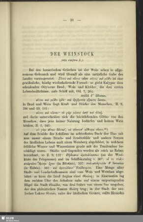 Der Weinstock