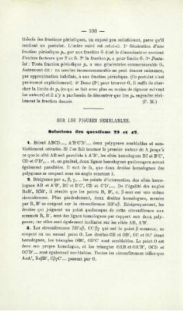 SUR LES FIGURES SEMBLABLES.