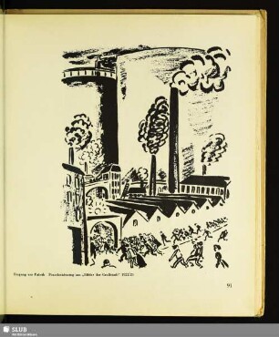 Eingang zur Fabrik : aus dem Zyklus "Bilder der Großstadt"