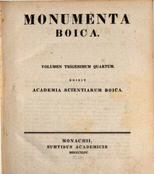 Monumenta Boica. 34,1=Collectio nova 7,1, Monumenta episcopatus Augustani