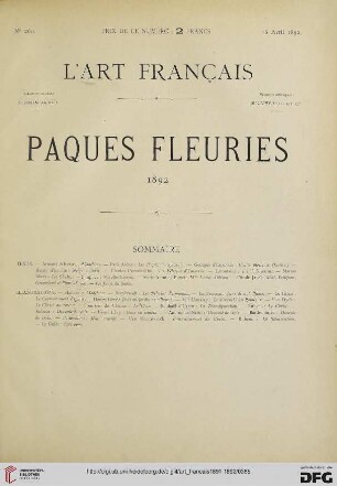 No. 260 (16 Avril 1892) – No. 261 (23 Avril 1892)