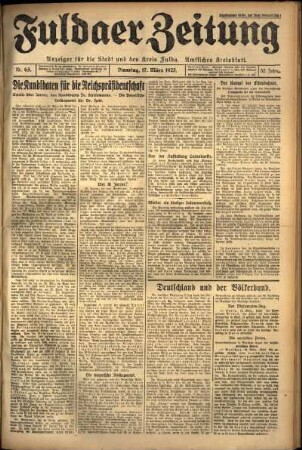 Ausgabe vom Dienstag, den 17. März 1925.