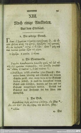 XIII. Noch einige Anekdoten
