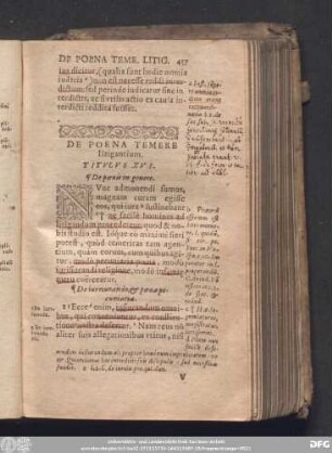 De Poena Temere litigantium. Titulus XVI.
