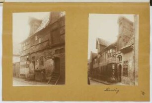 Wohnhäuser, Lüneburg: Ansicht (aus: Skizzen- und Fotoalbum 17)