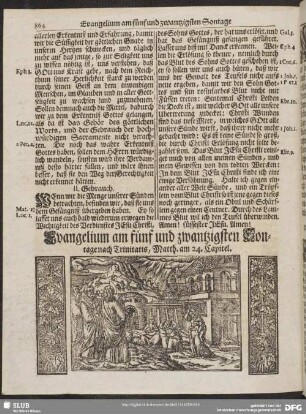 [Evangelium und Epistel am fünf und zwantzigsten Sontage nach Trinitatis]