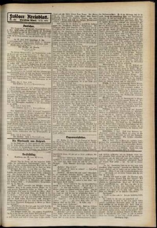 Zweite Ausgabe vom Mittwoch, den 11. Juni 1913.