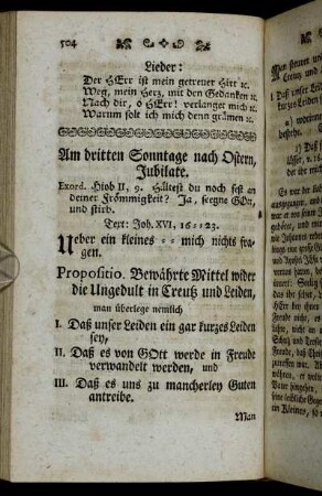 Am dritten Sonntage nach Ostern, Jubilate.