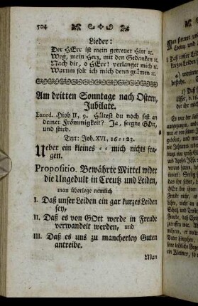 Am dritten Sonntage nach Ostern, Jubilate.