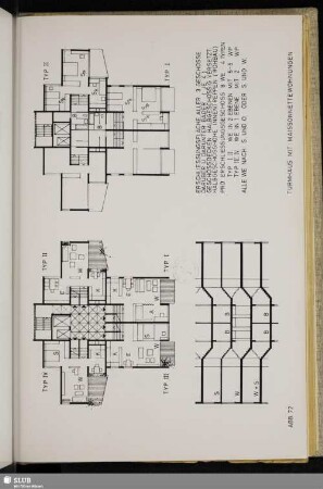 Abb. 72 Turmhaus mit Maisonettewohnungen