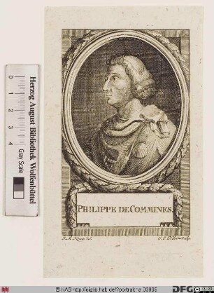 Bildnis Philippe de, Commynes (Commines, Comines), sieur d'Argenton