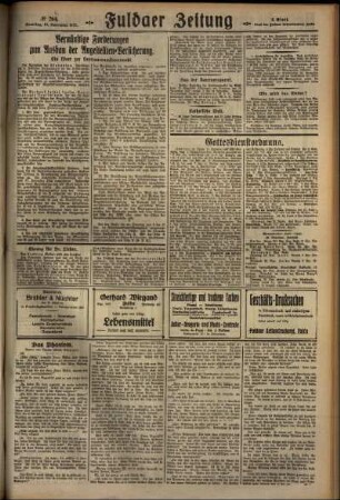 Zweite Ausgabe vom Samstag, den 19. November 1927.