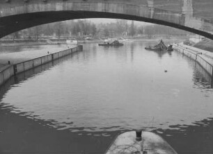 Vorhafen der Schleuse Bad Cannstatt/Neckar im Bau