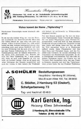 Woher kommt der Name "Töpferstieg"?