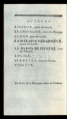 Acteurs.