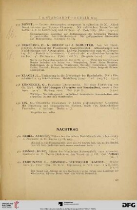 Nachtrag (Nr. 460-466)