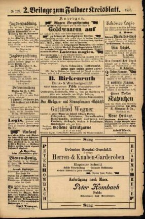 Dritte Ausgabe vom Samstag, den 23. November 1895.