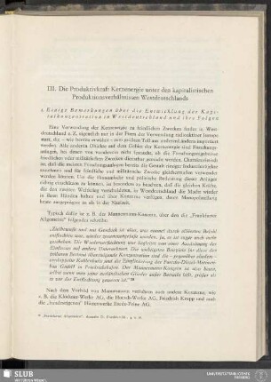 III. Die Produktivkraft Kernenergie unter den kapitalistischen Produktionsverhältnissen Westdeutschlands