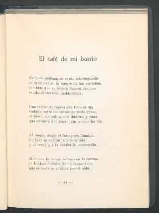 El café de mi barrio
