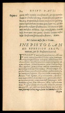 In Epistolam Ad Ephesios Argumentum ...