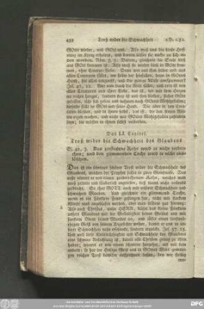 Das LI. Capitel. Trost wider die Schwachheit des Glaubens.