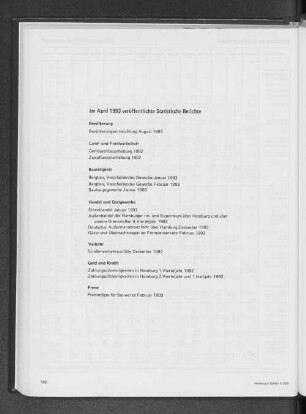 Im April 1993 veröffentlichte Statistische Berichte