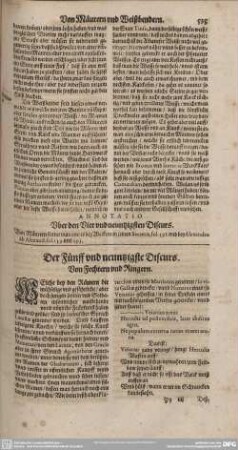 Der Fünff und neuntzigste Discurs. Von Fechtern und Ringern.